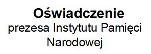 Oswiadczenie IPN